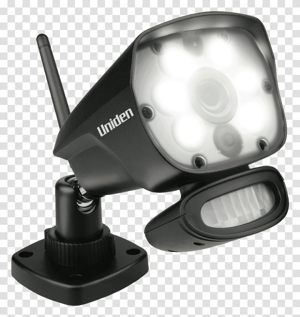 Uniden Appcam Spotlight Wi Fi Hd Security Camera And Spotlight In, Helmet, Apparel, Electronics Transparent Png