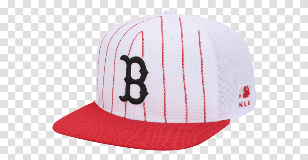 Uniform Stripe Trucker Flat Visor Snapback Boston Red Sox For Baseball, Clothing, Apparel, Baseball Cap, Hat Transparent Png