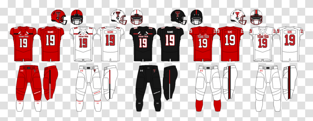 Uniform Texas Tech Football, Clothing, Apparel, Shirt, Jersey Transparent Png