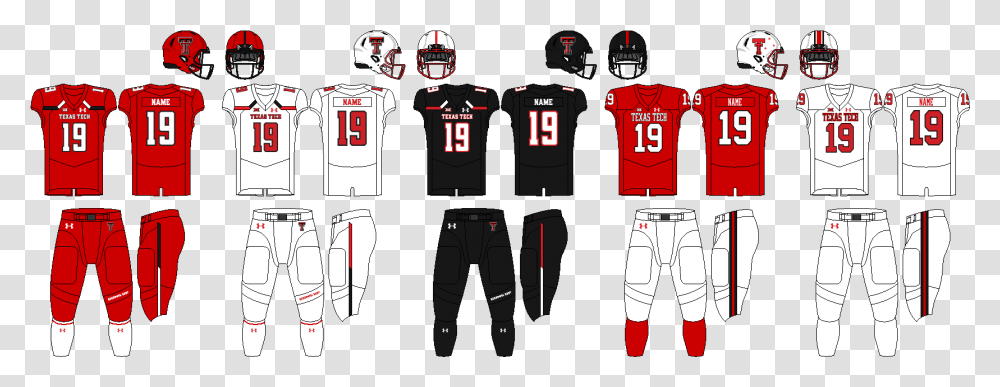 Uniform Texas Tech Football Equipment, Apparel, Shirt, Jersey Transparent Png