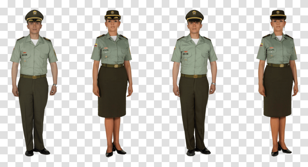 Uniforme De Policia Colombia, Person, Human, Military Uniform Transparent Png