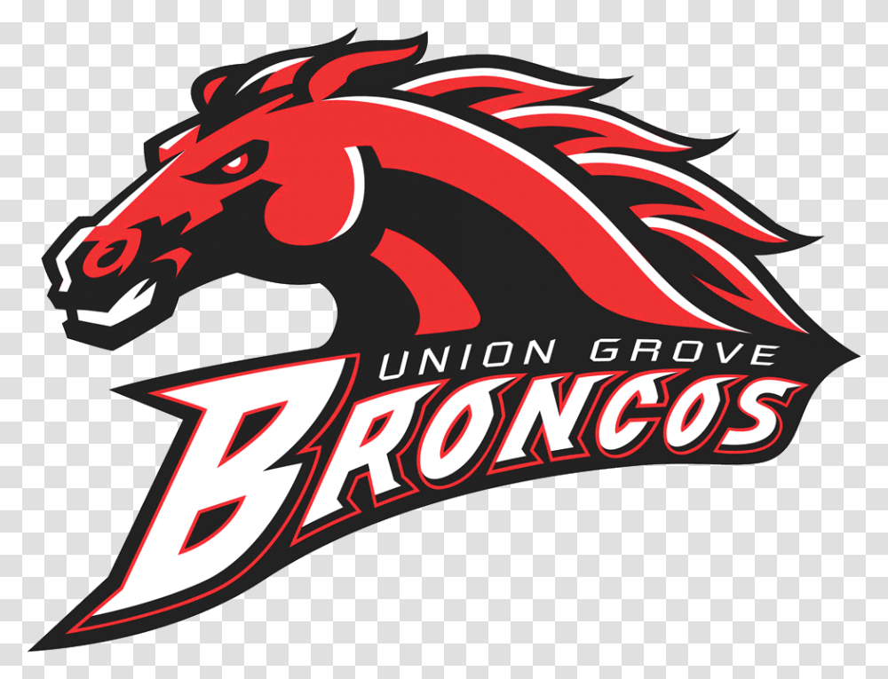 Union Grove Broncos Clipart Logo Union Grove High School, Trademark, Apparel Transparent Png