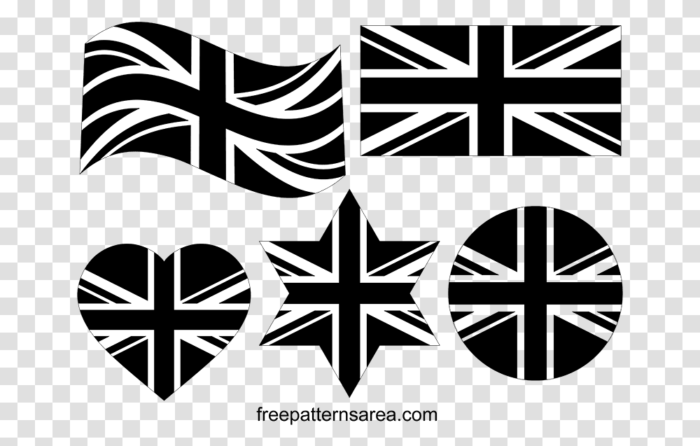 Union Jack United Kingdom Flag Vector Images Patternsarea Uk And Iceland Flag, Stencil, Cross, Snowflake Transparent Png