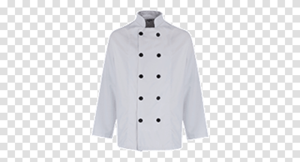 Unisex Chefs Jacket Black Button Long Sleeve Sweater, Person, Human, Coat, Clothing Transparent Png