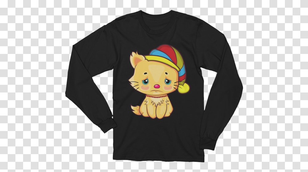 Unisex Cute Kitten Long Sleeve T Shirt Bastion Overwatch Shirt, Apparel, Sweatshirt, Sweater Transparent Png
