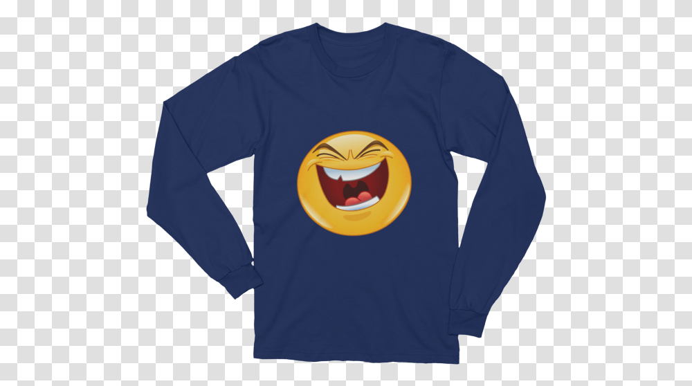 Unisex Evil Laugh Emoji Long Sleeve T Shirt Eat Like A Beast, Apparel, T-Shirt Transparent Png