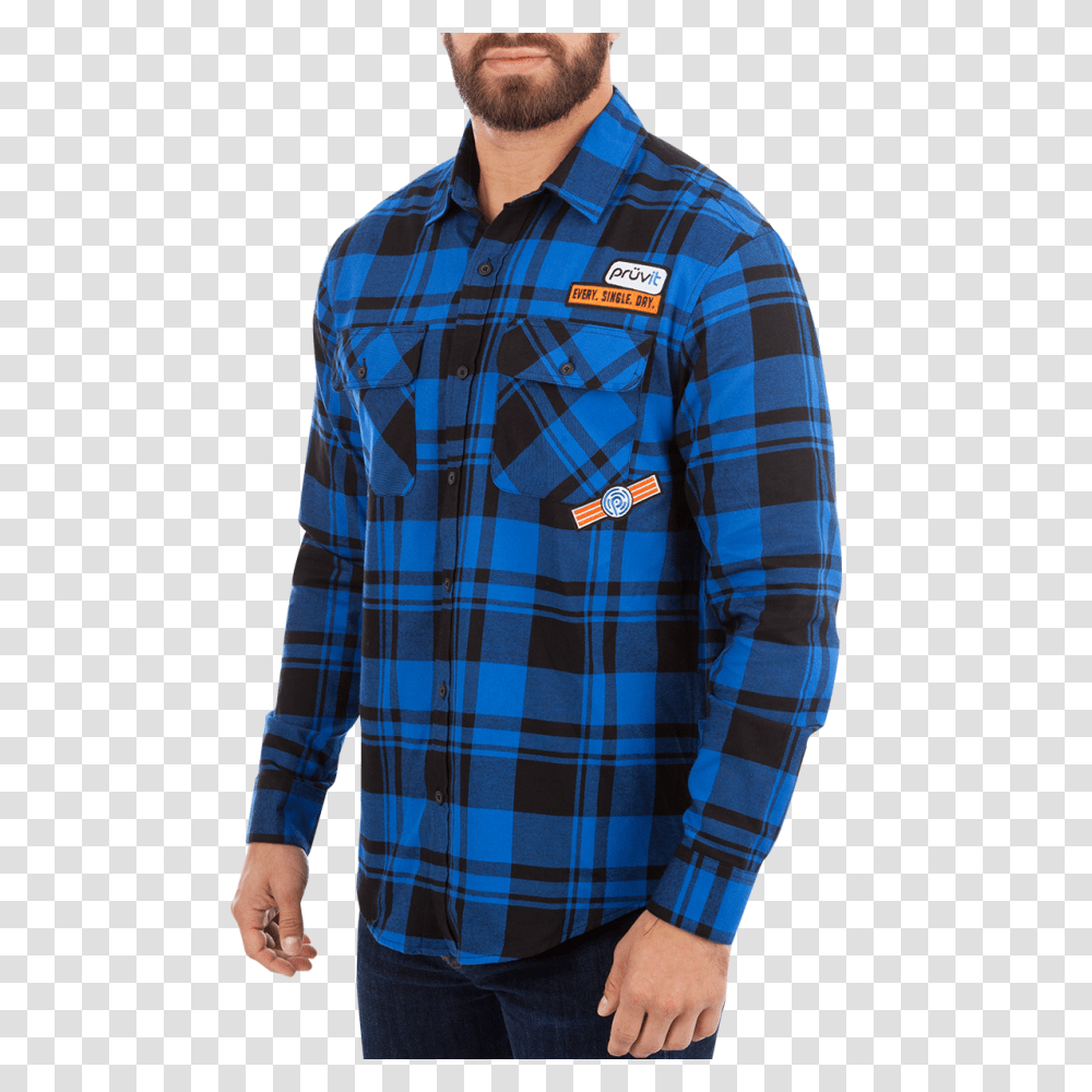 Unisex Flannel Button Down Patch Shirt, Apparel, Sleeve, Long Sleeve Transparent Png