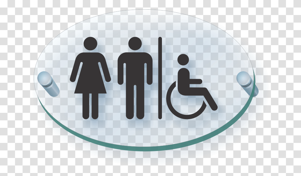 Unisex Handicap Restroom Symbol Clearboss Sign Princes Trust, Logo, Trademark, Egg, Food Transparent Png