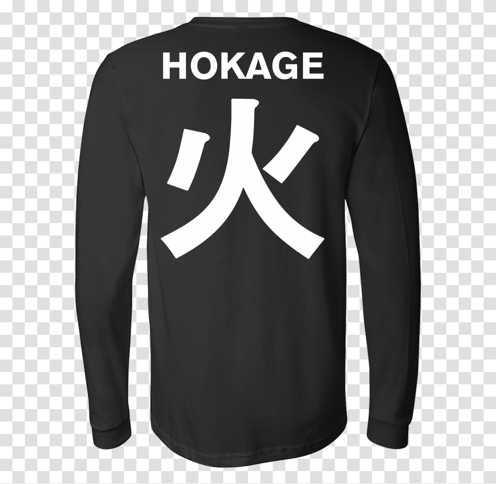 Unisex Long Sleeve T Shirt Hokage Written In Japanese, Apparel, Sweatshirt, Sweater Transparent Png
