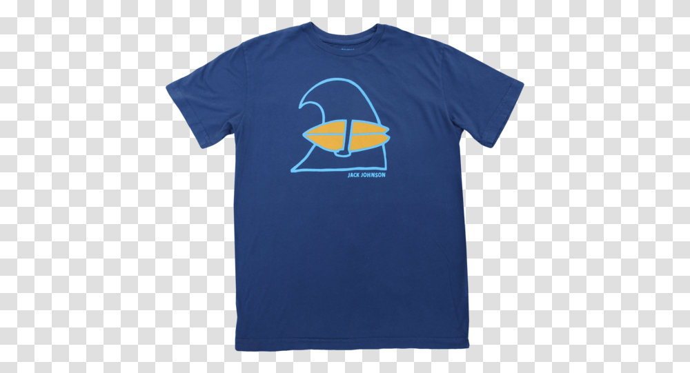 Unisex Navy Wave Tee Jack Johnson Blue Shirt, Apparel, T-Shirt, Sleeve Transparent Png