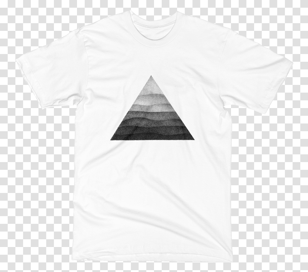 Unisex Short Sleeve T Shirt Triangle, Apparel, T-Shirt, Sweets Transparent Png