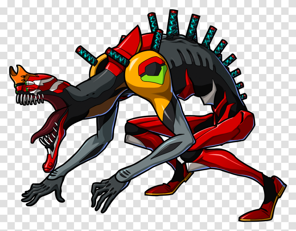 Unison League Wikia Evangelion 02 Beast Mode, Dragon, Wasp, Bee, Insect Transparent Png