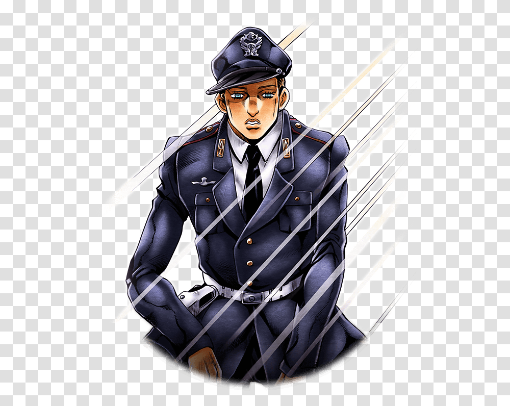 Unit Abbacchio S Co Op Police Officer Abbacchio Police, Comics, Book, Manga, Person Transparent Png