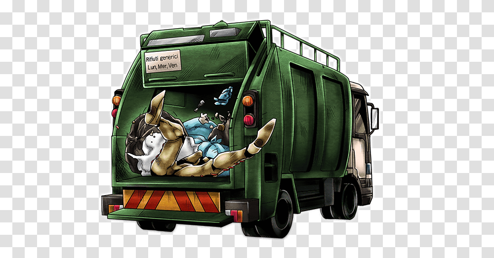 Unit Garbage Truck Garbage Truck, Vehicle, Transportation, Van, Person Transparent Png