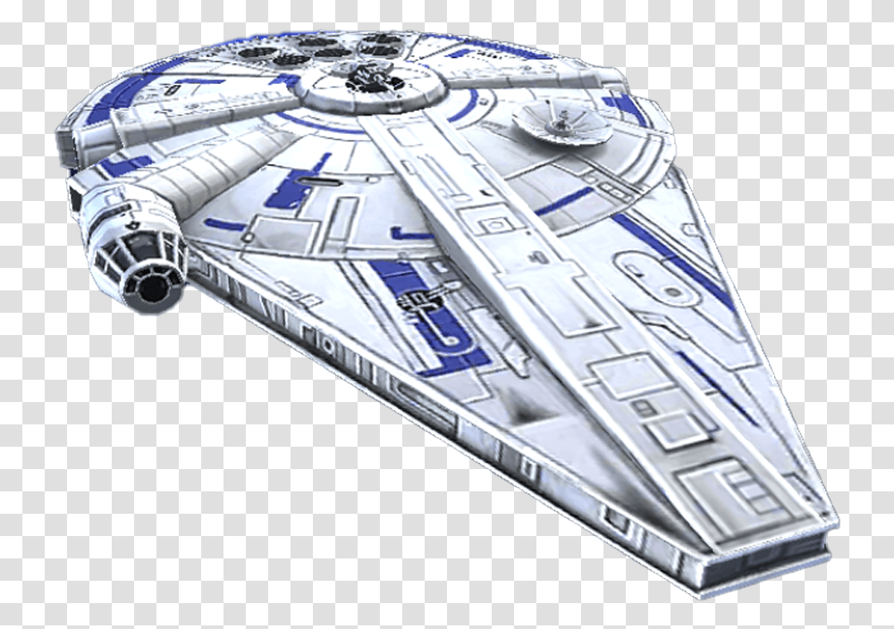 Unit Ship Lando S Millennium Falcon, Spaceship, Aircraft, Vehicle, Transportation Transparent Png