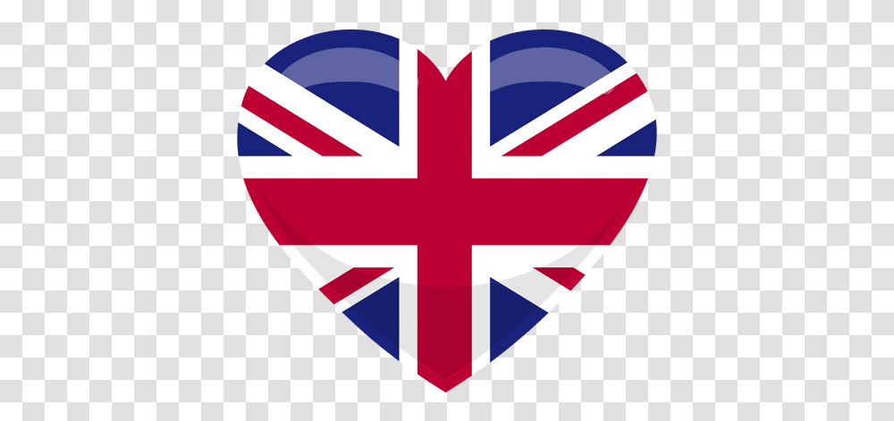 United Kingdom Heart Flag & Svg Vector File Union Jack, Armor, First Aid, Shield Transparent Png