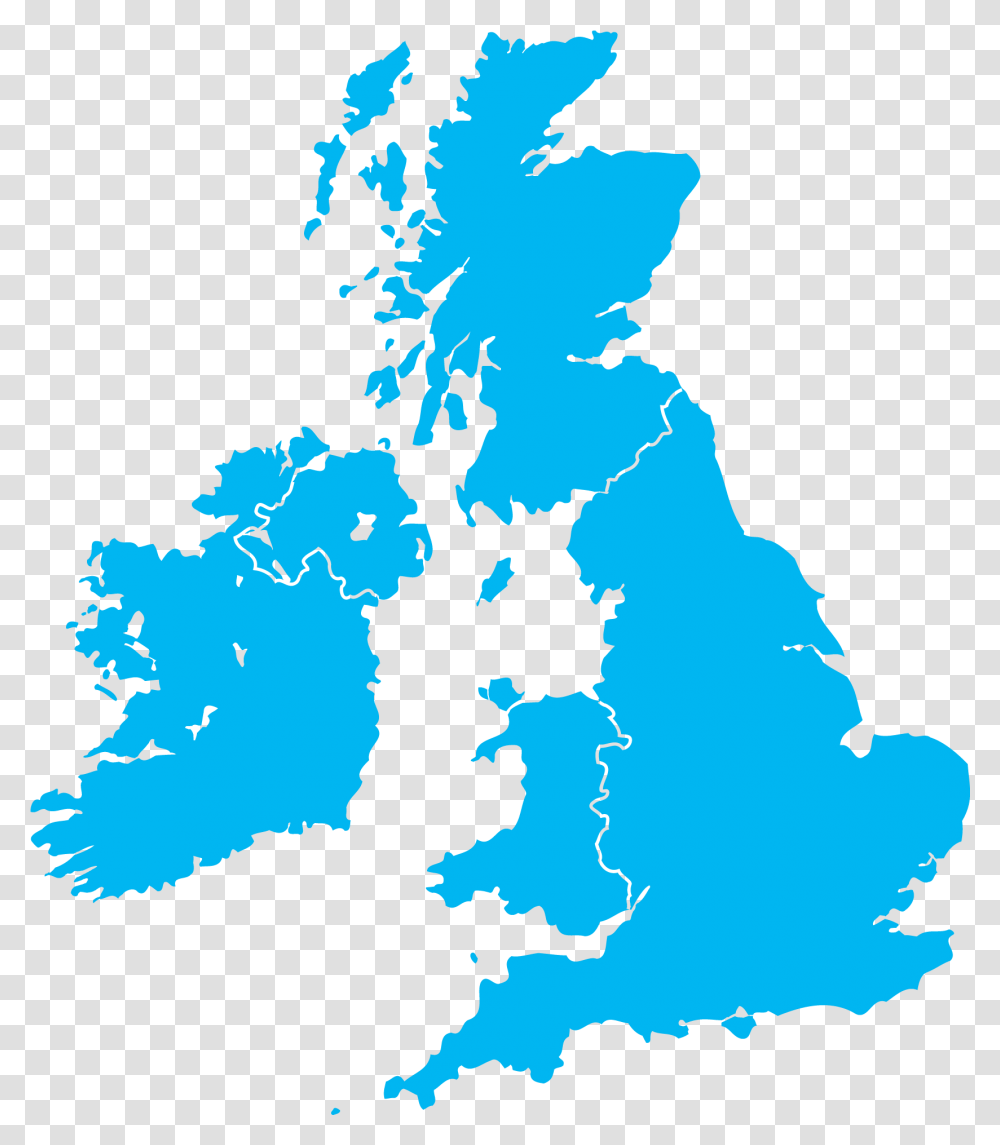 United Kingdom Map Uk Map White Background, Diagram, Plot, Atlas Transparent Png