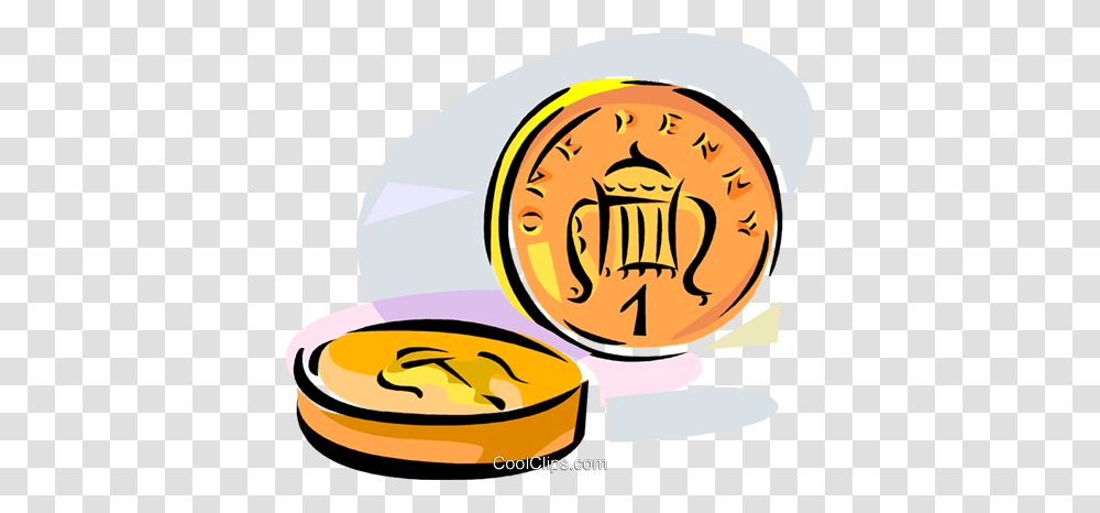 United Kingdom Penny Coin Royalty Free Vector Clip Art, Label, Money, Gold Transparent Png