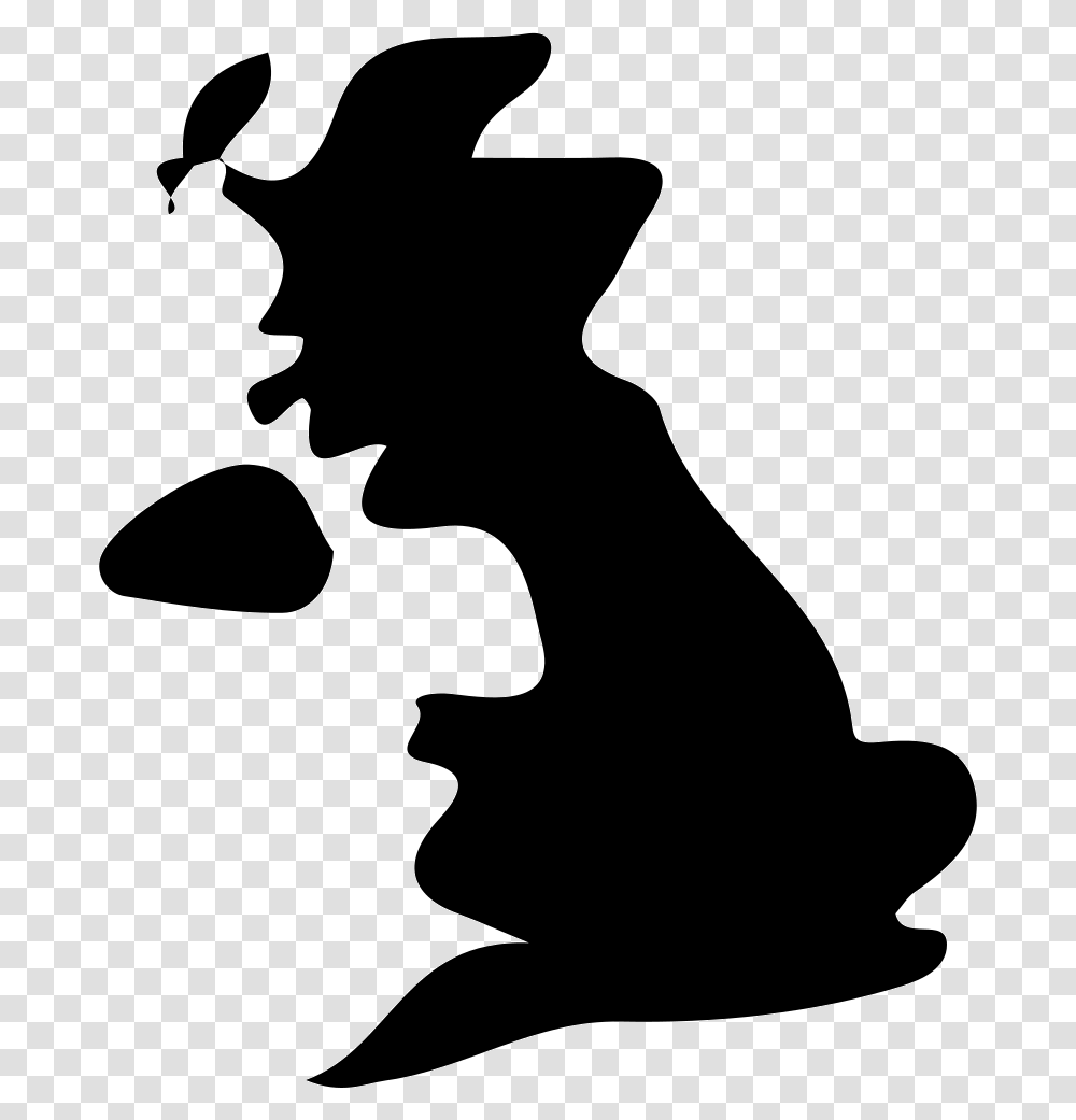 United Kingdom Shape Of The Uk, Silhouette, Stencil, Person, Human Transparent Png