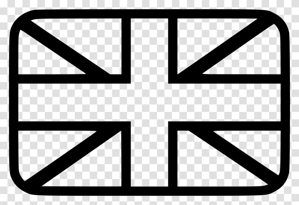 United Kingdom Uk Flag Icon Free Download, Stencil, Emblem, Label Transparent Png