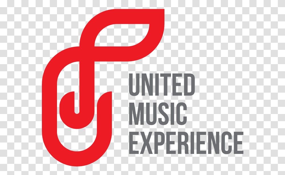 United Music Experience Graphic Design, Text, Alphabet, Label, Word Transparent Png