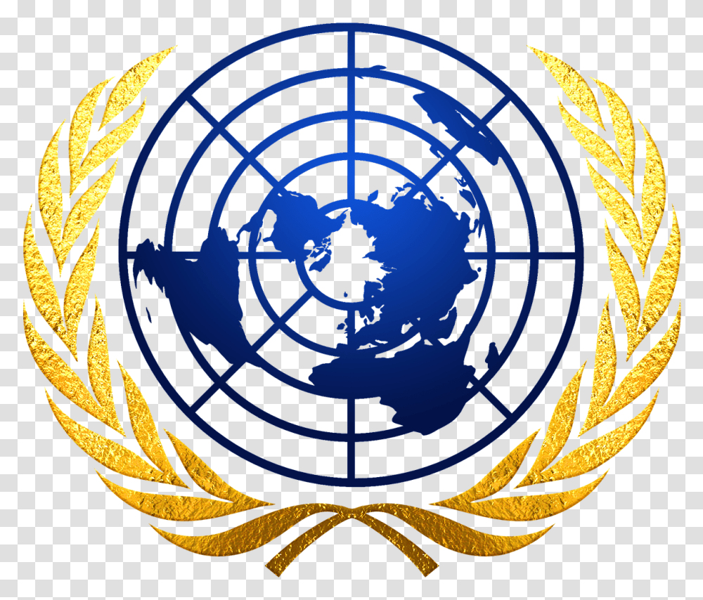 United Nations Logo United Nations Green Logo, Symbol, Emblem, Trademark, Badge Transparent Png