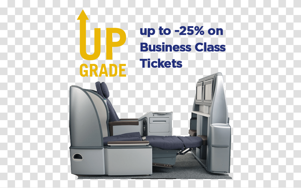 United Old Recliner Business Class, Furniture, Machine, Chair, Desk Transparent Png