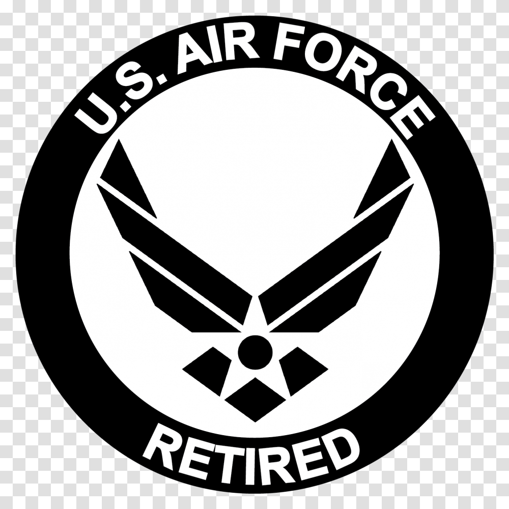 United States Air Force Symbol Logo Decal Air Force Retire Decal, Trademark, Stencil, Emblem Transparent Png