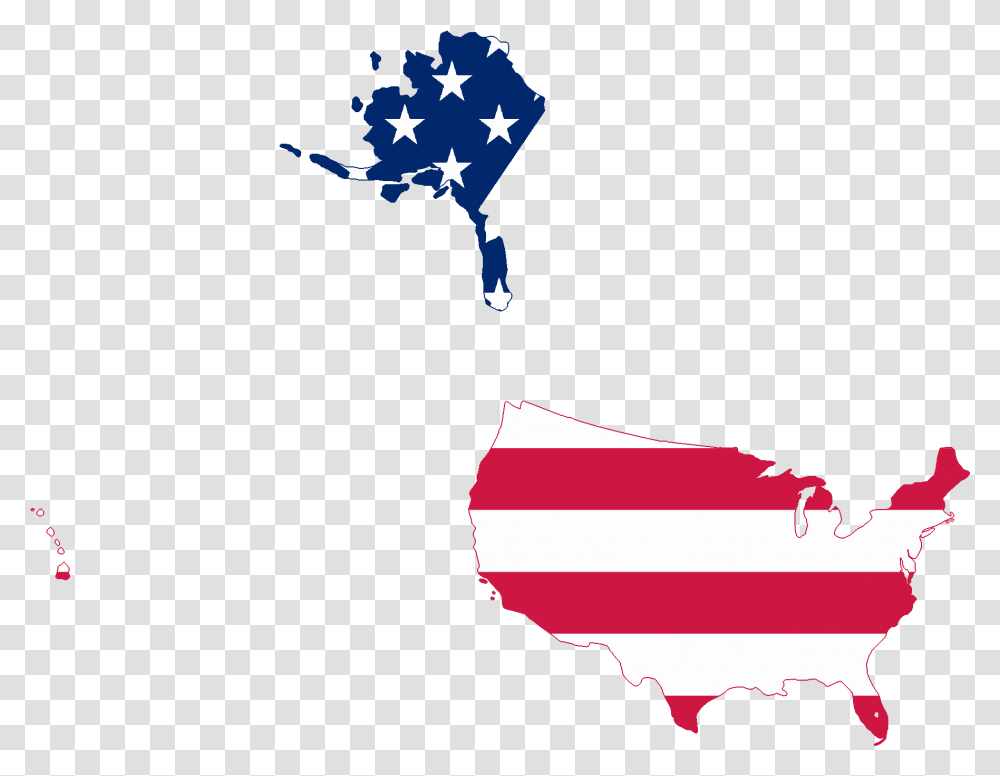 United States Alaska Map, Flag, American Flag, Person Transparent Png