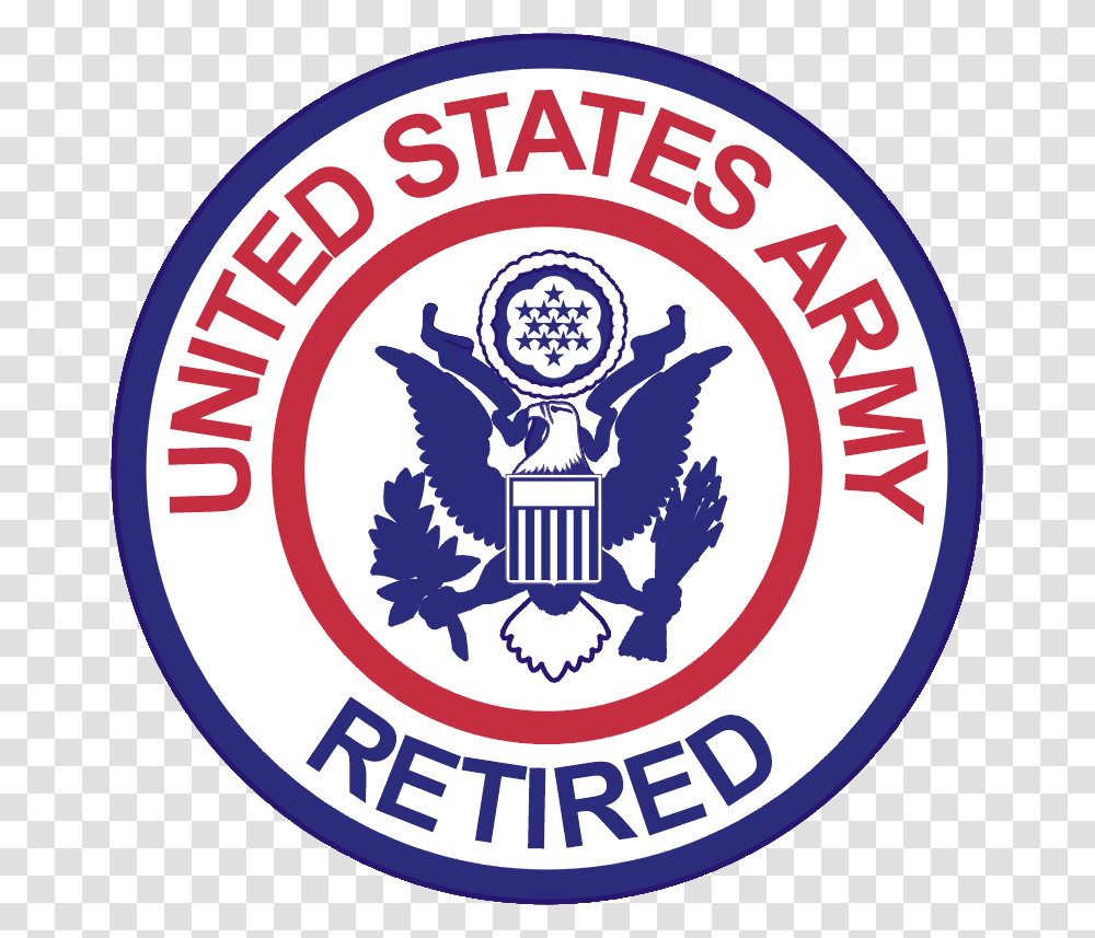 United States Army Retired, Logo, Trademark, Label Transparent Png