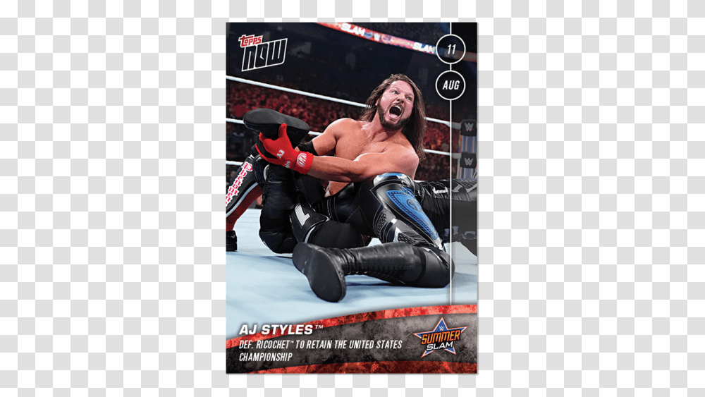 United States Champion Aj Styles Def Flyer, Person, Human, Sport, Sports Transparent Png