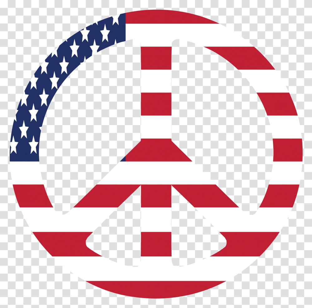 United States Clipart Black And White American Flag Peace Sign, Logo, Trademark, Parliament Transparent Png