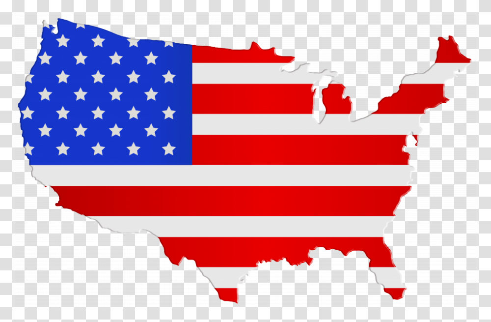 United States Clipart Large Usa Map Flag, Person, Human, American Flag Transparent Png