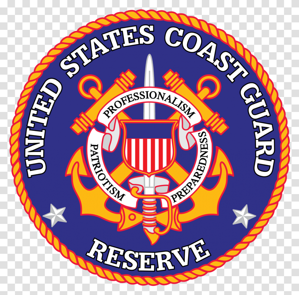 United States Coast Guard Logo Background, Trademark, Badge, Emblem Transparent Png
