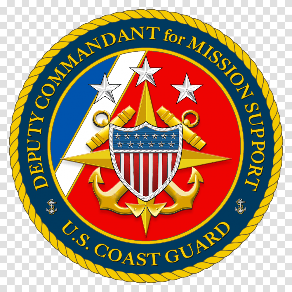 United States Coast Guard United States Coast Guard Symbols, Logo, Trademark, Badge, Emblem Transparent Png