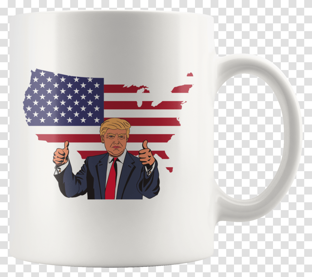 United States Country Flag, Coffee Cup, Person, Human, Suit Transparent Png