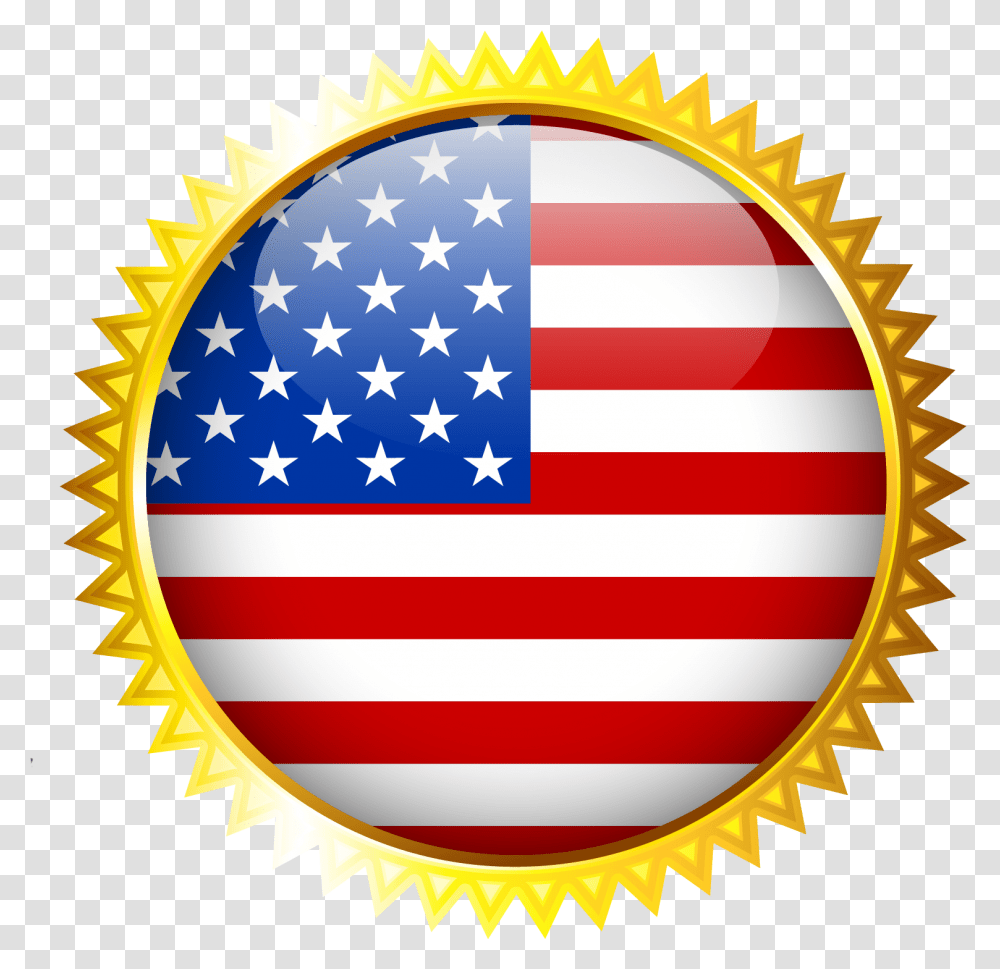 United States Flag Decoration Clipart Picture Flag Of The United States, Label, Logo Transparent Png