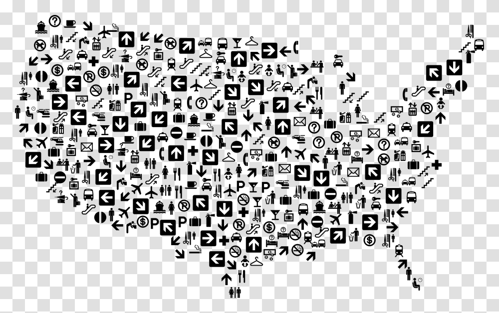 United States Icons Clip Arts United States Map With People, Confetti, Paper, Scoreboard Transparent Png