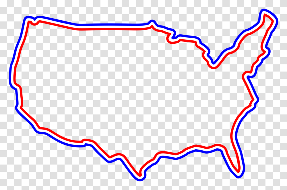 United States Map, Light, Neon, Label Transparent Png