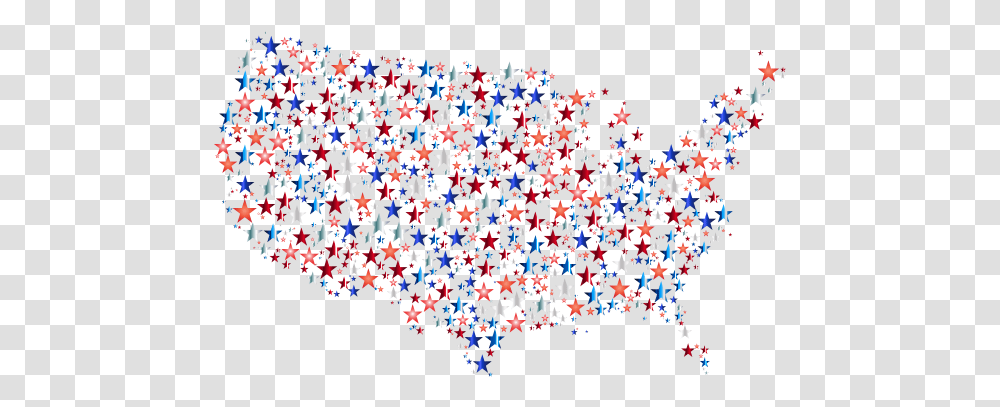United States Map With Stars Free Svg United States Map Clip Art, Light, Confetti, Paper, Person Transparent Png