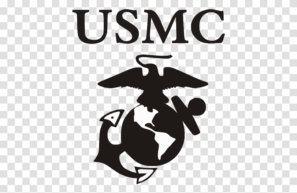United States Marine Corps Quantico Station Eagle Us Marine Logo Svg, Trademark, Stencil Transparent Png