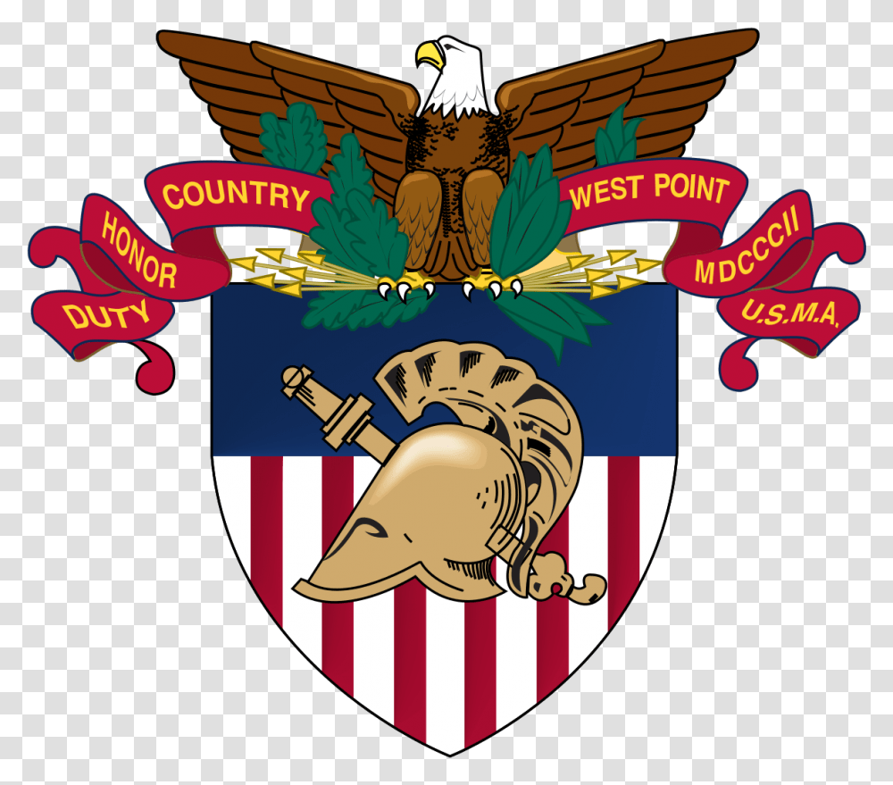 United States Military Academy West Point Logo, Emblem, Armor, Animal Transparent Png