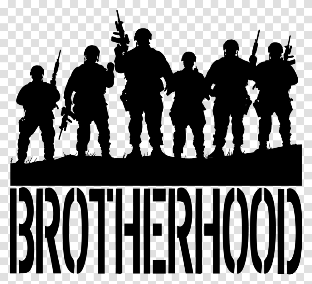 United States Military Soldier Veteran Australia Soldier Brotherhood Decal, Gray, World Of Warcraft Transparent Png