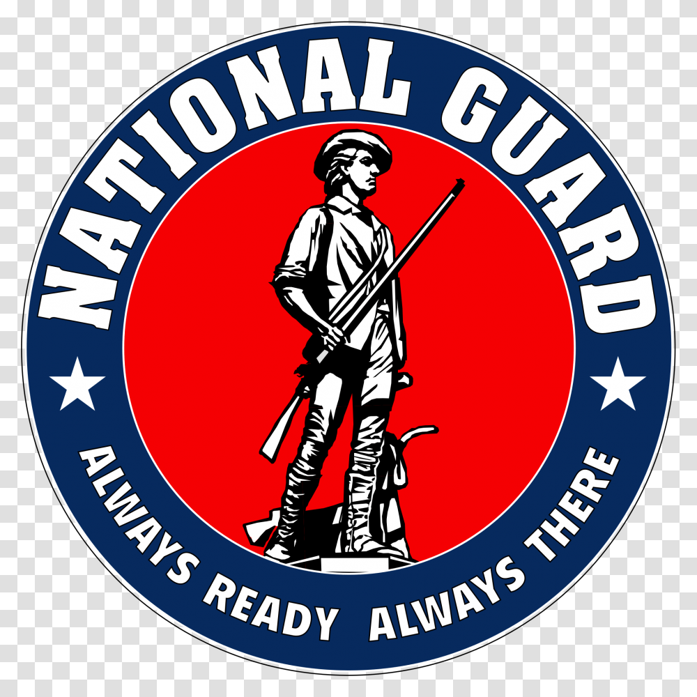 United States National Guard Seal, Logo, Trademark, Person Transparent Png