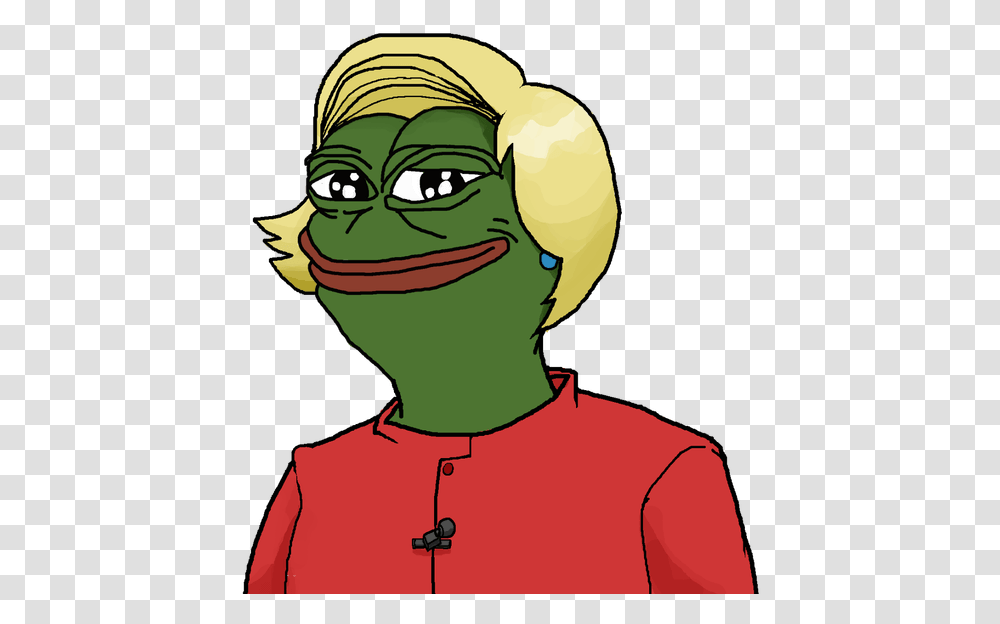 United States Of America Face Green Facial Expression Hillary Pepe The Frog, Person, Human, Head, Plant Transparent Png