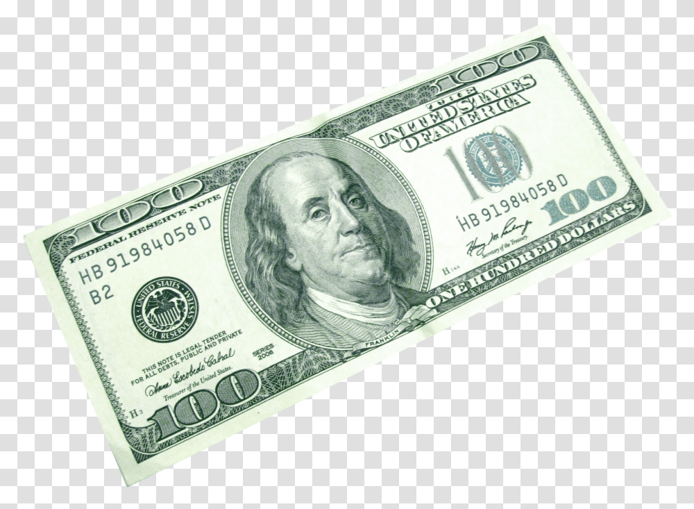 United States One Hundreddollar Hundred Dollar Bill Transparent Png