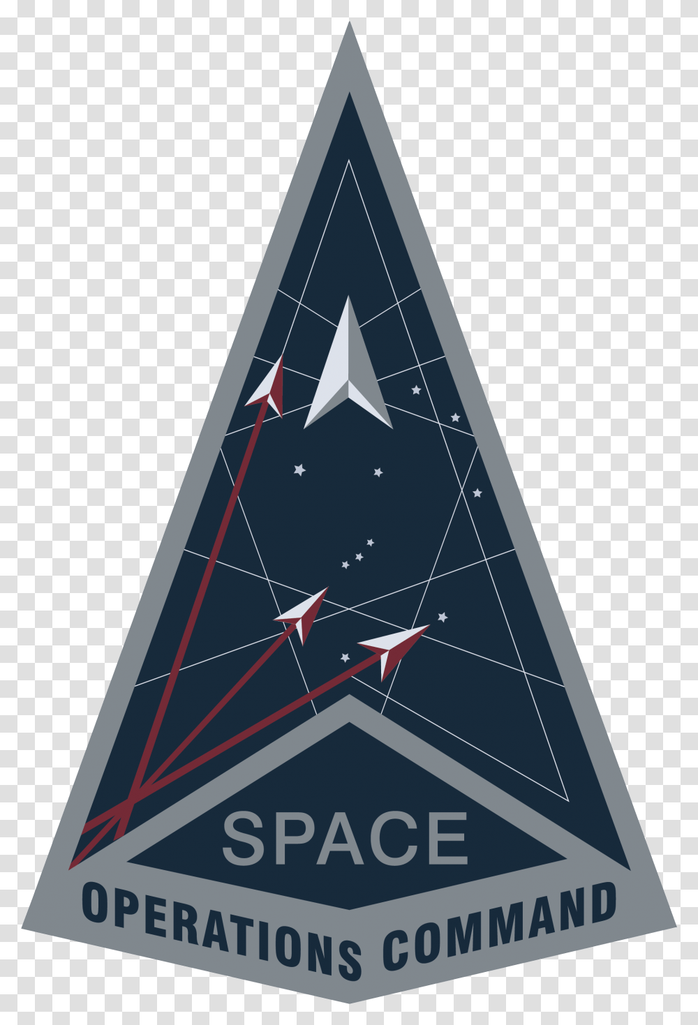 United States Space Force Wikiwand Space Operations Command Logo, Triangle Transparent Png