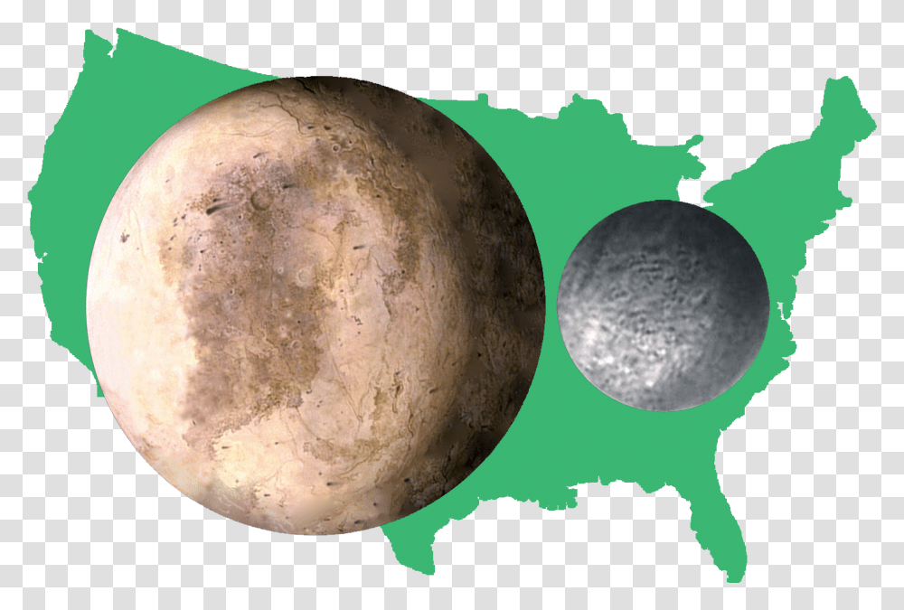 United States With Pluto Charon Pluto The Planet, Moon, Outer Space, Astronomy, Outdoors Transparent Png