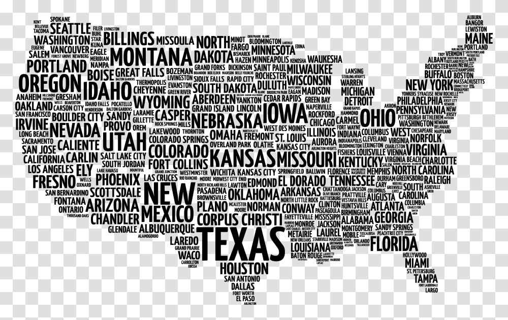 United States Word Art Download, Gray, World Of Warcraft Transparent Png