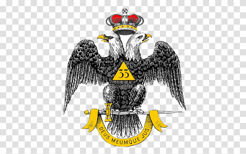 United Supreme Council Double Headed Eagle, Bird, Animal, Logo Transparent Png